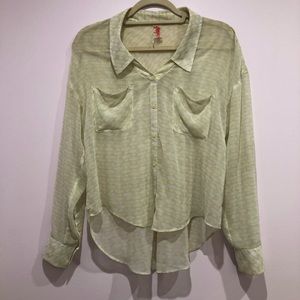 Free People Button Down Top